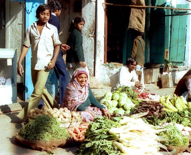 Delhi greengrocer