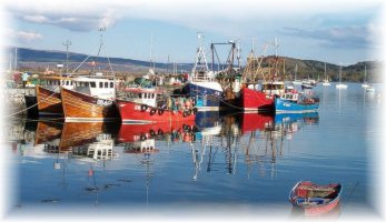 Trawlers at Tobermory Harbour, Mull, Scotland